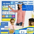 thumbnail image 1 of Alphabet Learning Pocket Chart, All About Alphabet Chart Interactive Letter Handwriting Practice Tool, Portable ABC Letter Game for Preschool Homeschool Classroom, 1 of 6