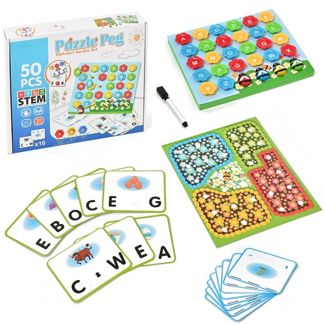 Alphabet Learning Toys, Spelling Games for Kids Ages 35, CVC Word