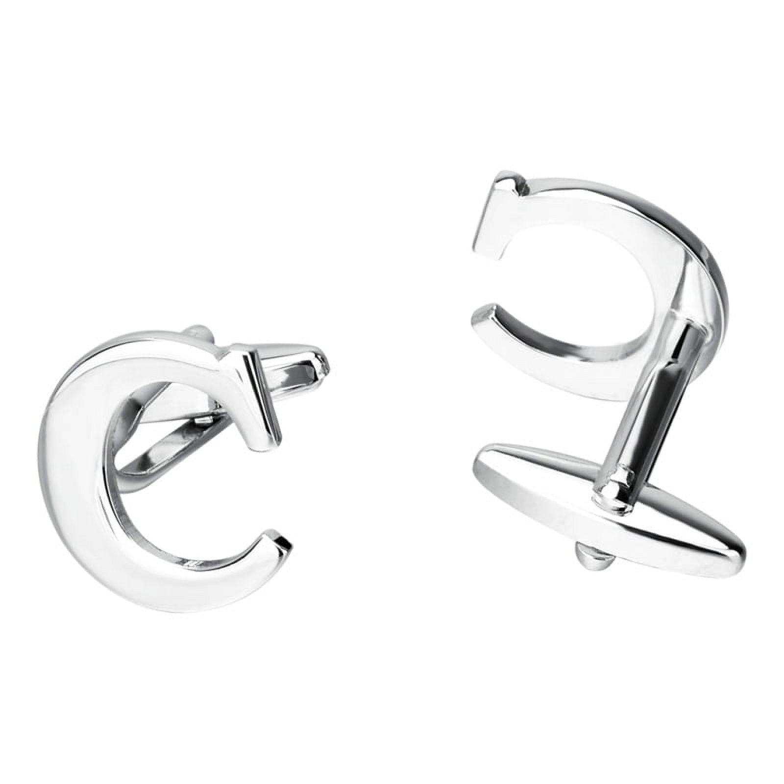 Alphabet Letter AG Cuff Links Brass English Letter Cufflinks Business