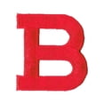 thumbnail image 1 of Alphabet Letter - B - Color Red - 2" Block Style - Iron On Embroidered Applique Patch, 1 of 1
