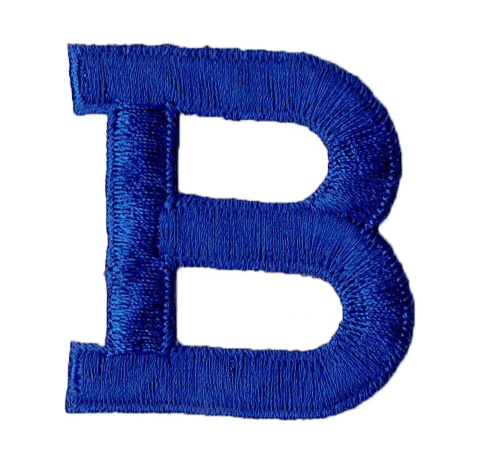 Letter B Patches Iron on Heat Transfer Letters 2 Inch Black Letter