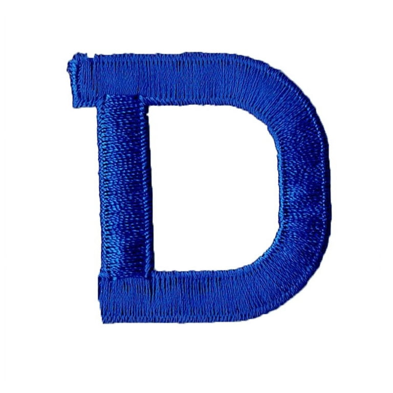 Embroidered Block Letter Iron-On Patches - 1