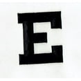 thumbnail image 1 of Alphabet Letter - E - Color Black - 2" Block Style - Iron On Embroidered Applique Patch, 1 of 1