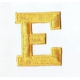 thumbnail image 1 of Alphabet Letter - E - Color Yellow - 2" Block Style - Iron On Embroidered Applique Patch, 1 of 1