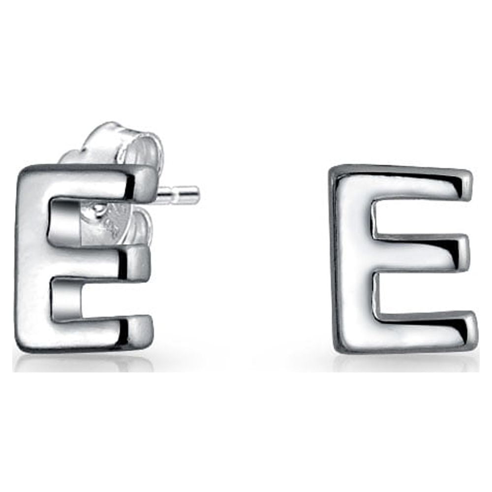 Letter e earrings clearance