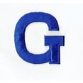 thumbnail image 1 of Alphabet Letter - G - Color Royal Blue - 2" Block Style - Iron On Embroidered Applique Patch, 1 of 1