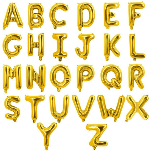Toner Depot Foil Gold Alphabet Letter Decoration 32 in Balloons