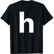 Alphabet Letter H (small lower case) Tee Shirt T-Shirt.jpg