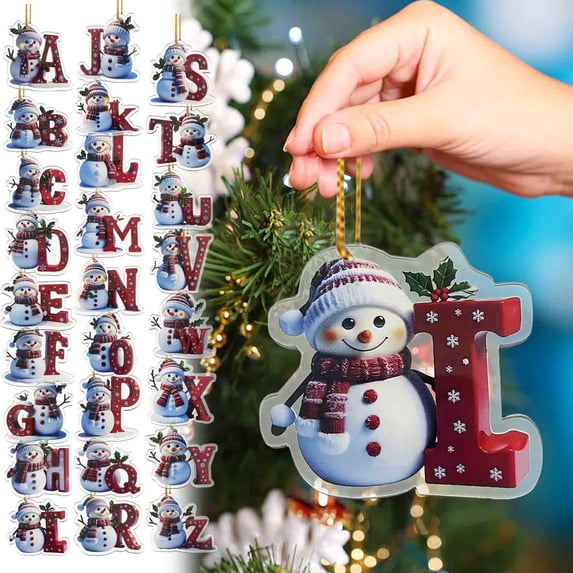 Alphabet Letter I Christmas Ornament, 3.15