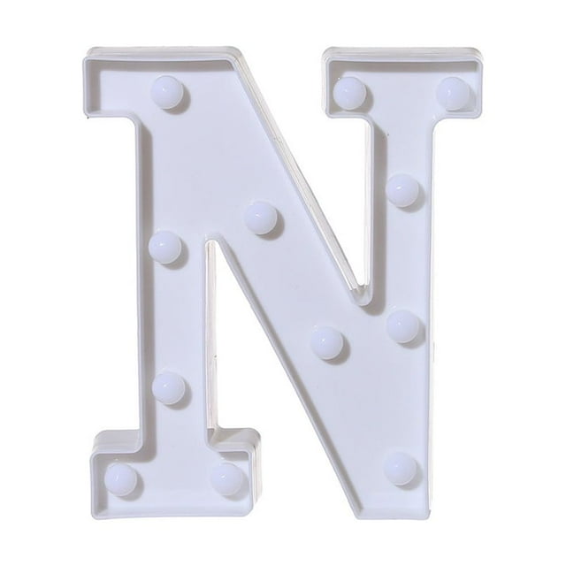 Alphabet Letter Lights Light Up White Letters Standing Hanging NZ