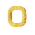 thumbnail image 1 of Alphabet Letter - O - Color Yellow - 2" Block Style - Iron On Embroidered Applique Patch, 1 of 1