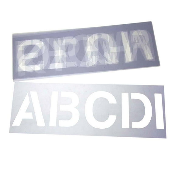 Alphabet Letter Stencil Set, 3-Inch, 6-Sheets