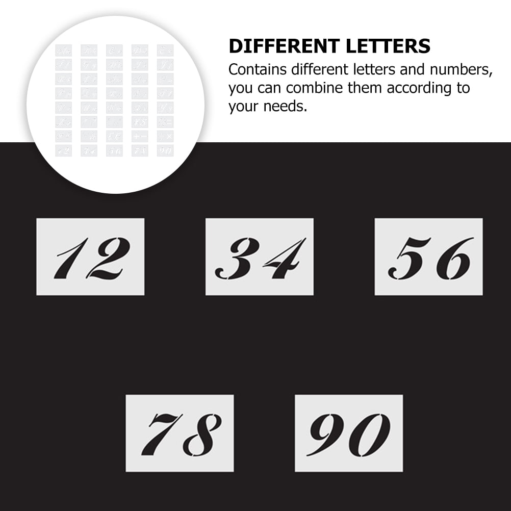 Alphabet Letter Stencils 40pcs Alphabet Letter Stencils Reusable Number