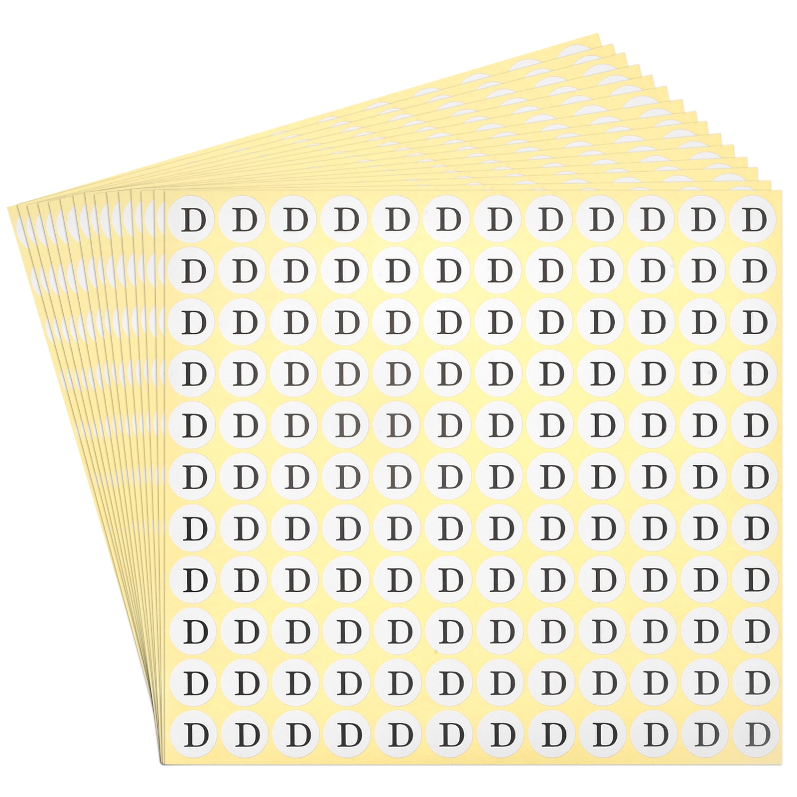 Alphabet Letter Stickers 15 Sheet 1980pcs Letter D Round Stick Letter ...