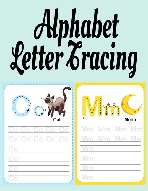 Alphabet Letter Tracing ABC Handwriting & Coloring Book With