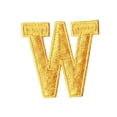 thumbnail image 1 of Alphabet Letter - W - Color Yellow - 2" Block Style - Iron On Embroidered Applique Patch, 1 of 1