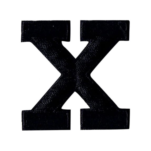 Alphabet Letter - X - Color Black - 2
