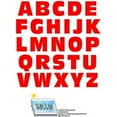 thumbnail image 1 of Alphabet Letters Uppercase Red Automotive Car Window Locker Bumper Stickers, 1 of 1