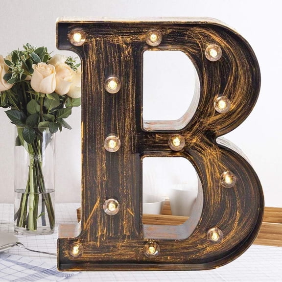 Alphabet Light Up Marquee Letters Sign LED Letters Lights Light Up Night Light Alphabet Letters Sign Lights for Home