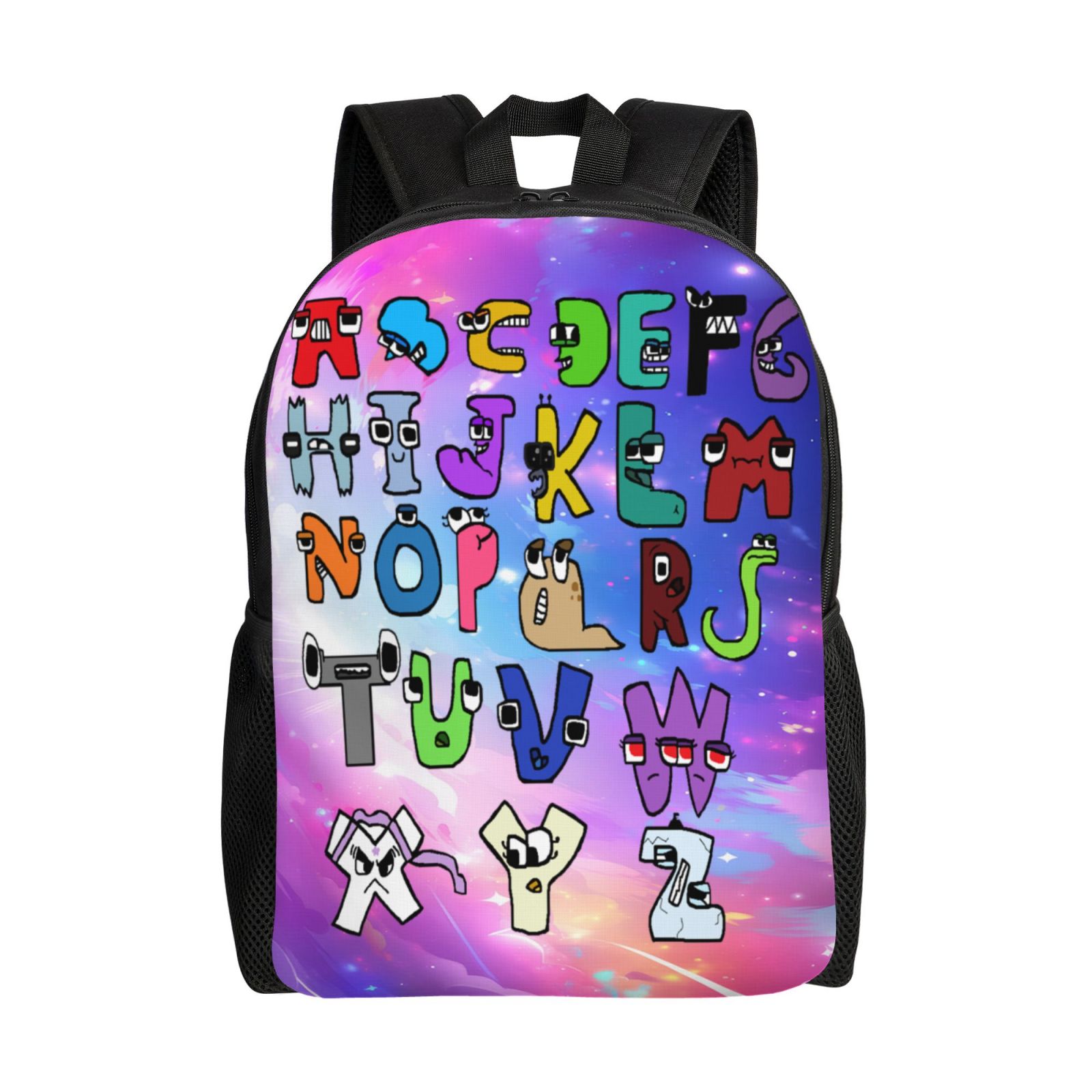 Alphabet Lore Backpack Cartoon school Bag Travel Bag Portable Large
