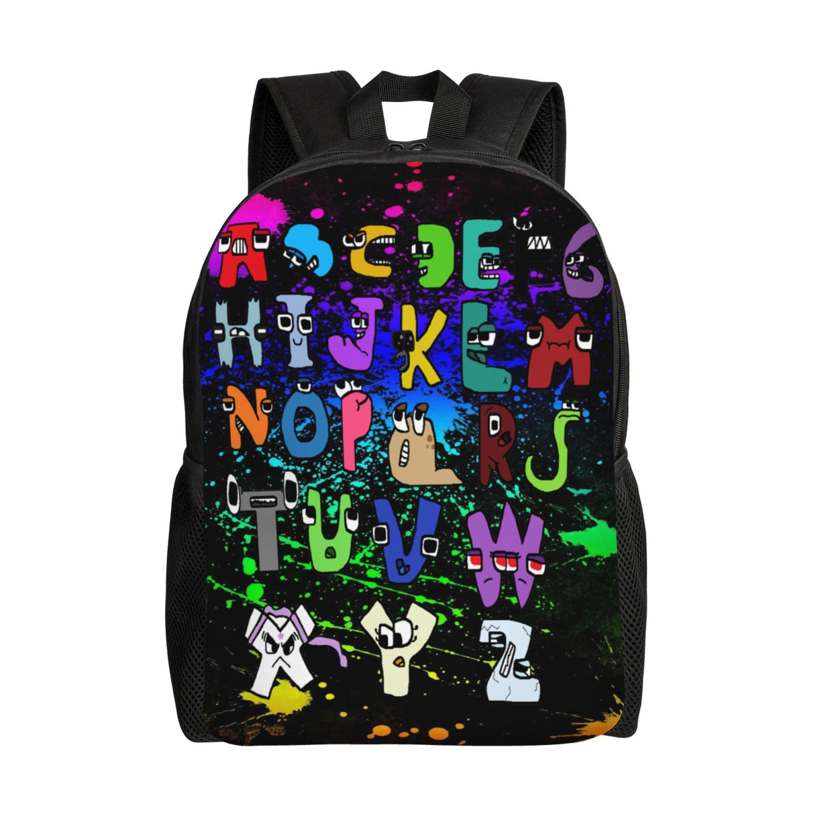 Alphabet Lore Backpack Cartoon school Bag Travel Bag Portable Large