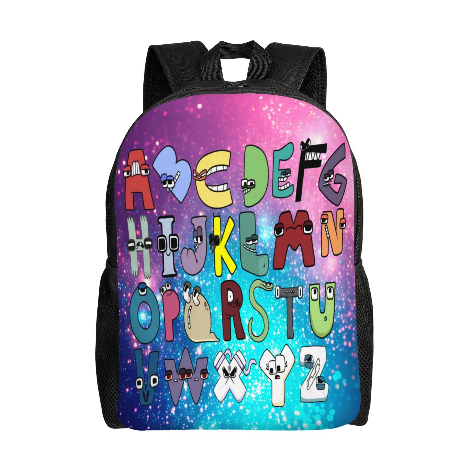 Alphabet Lore Backpack Cartoon school Bag Travel Bag Portable Large