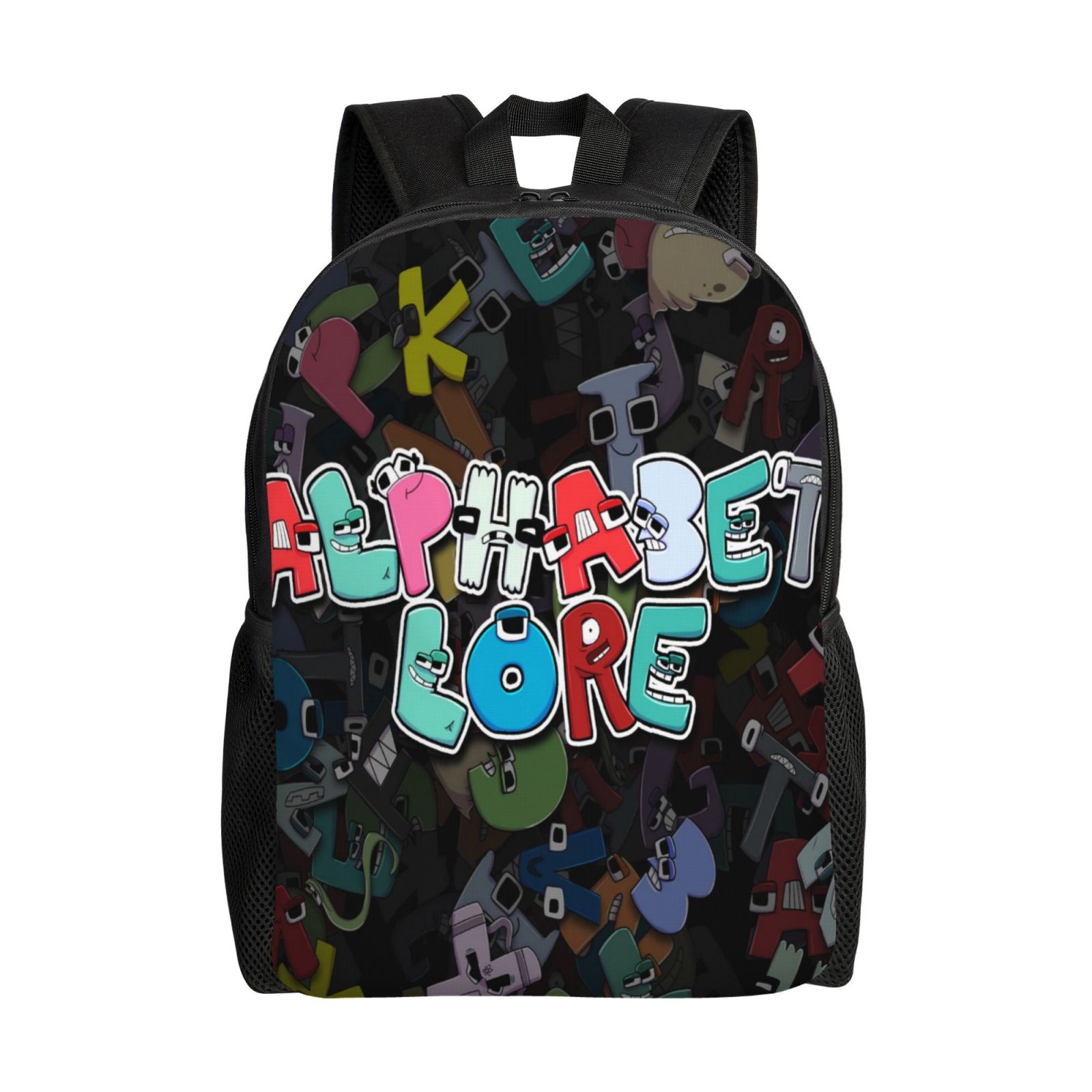 Alphabet Lore Backpack Cartoon school Bag Travel Bag Portable Large