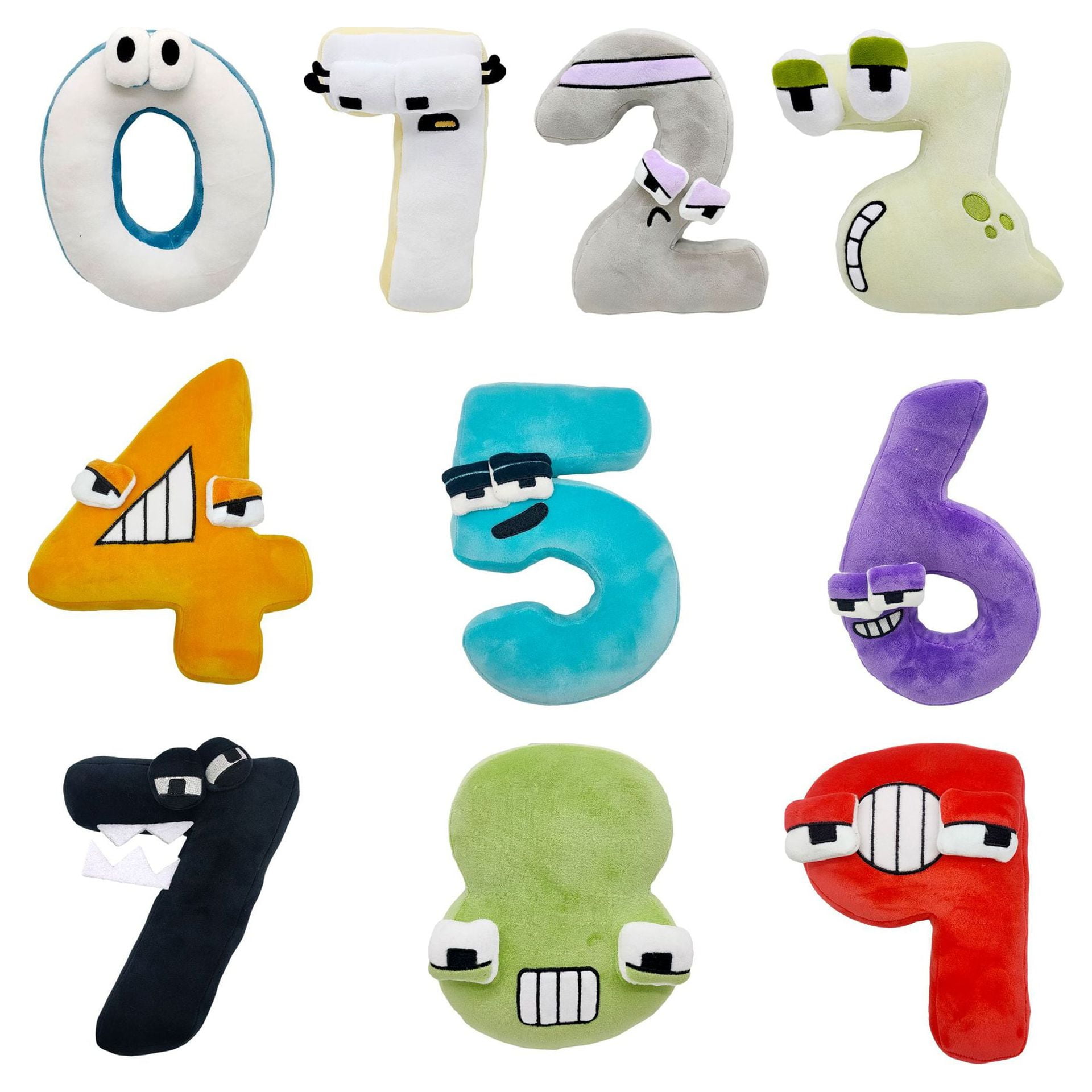  Maomoto 10pcs Number Lore Plush 0 to 9 Alphabet Lore Plush  Animal Toys All Fun Stuffed Alphabet Lore Plush Figure Suitable for Gift  Giving Fans : Toys & Games
