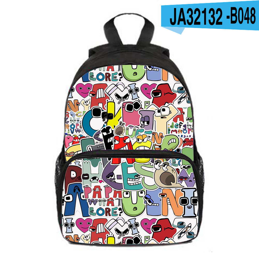 Alphabet Lore letter legend backpack backpack elementary school student