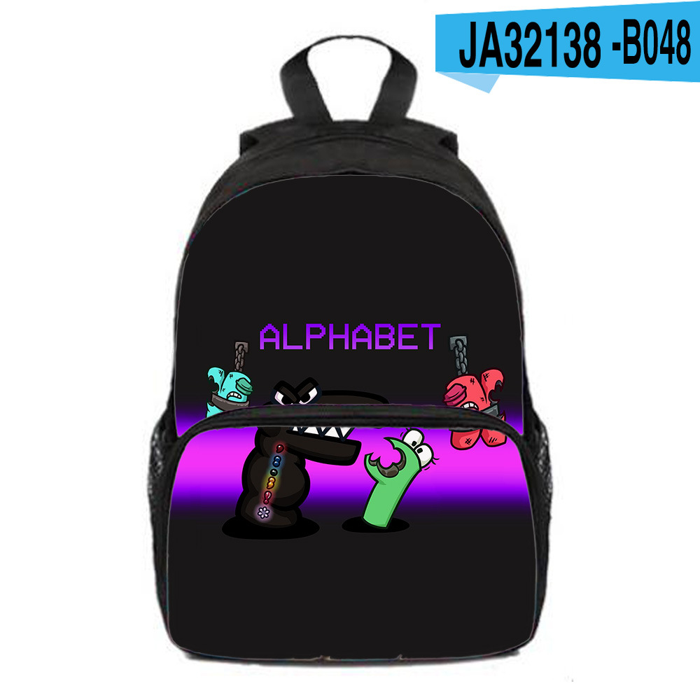 Alphabet Lore letter legend backpack backpack elementary school student
