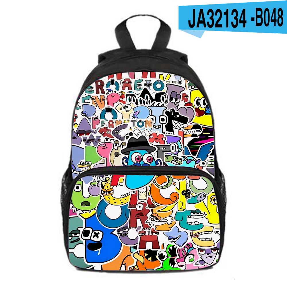 Alphabet Lore letter legend backpack backpack elementary school student