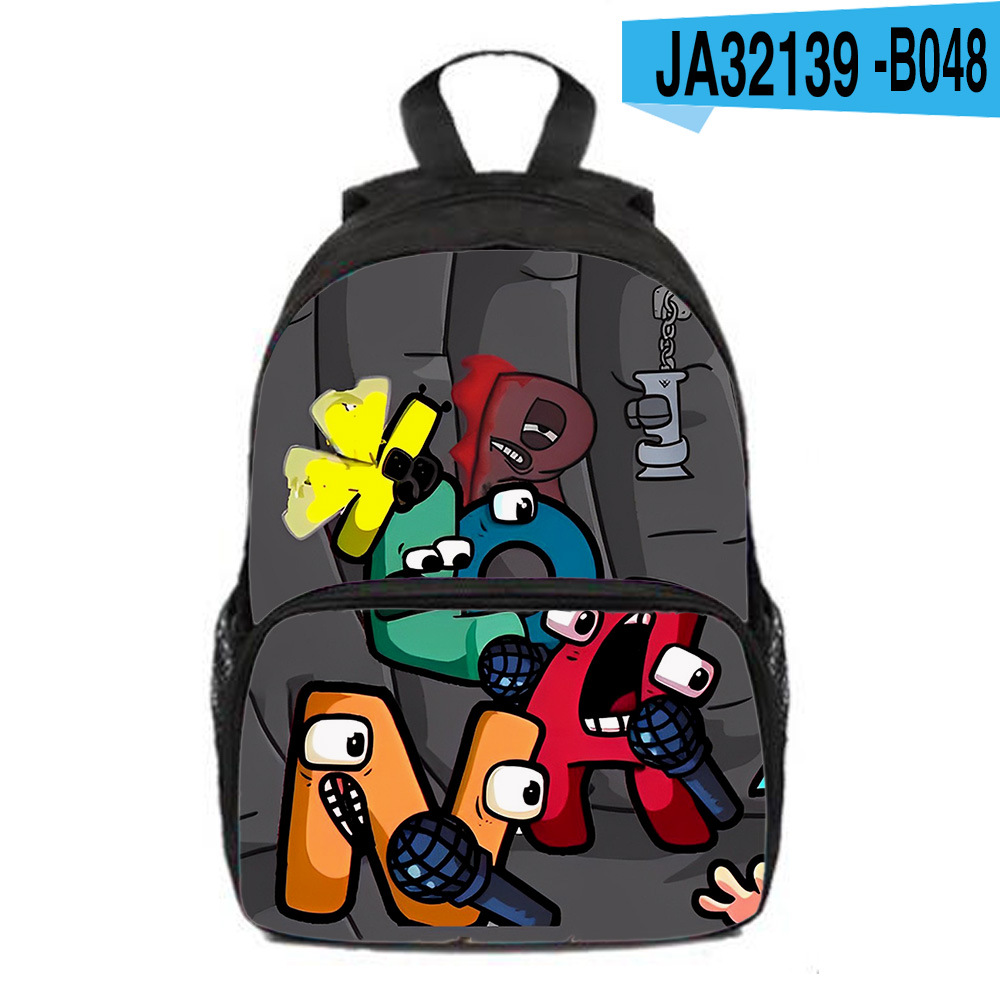 Alphabet Lore letter legend backpack backpack elementary school student