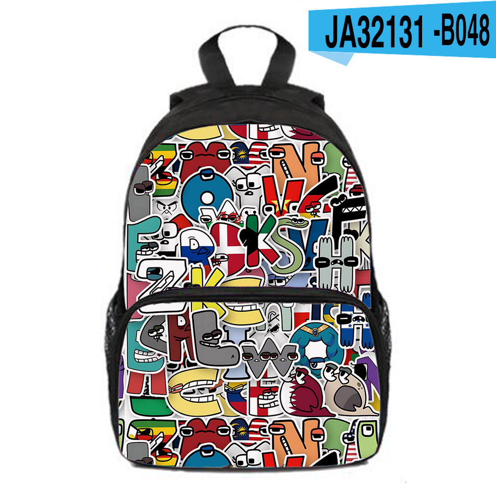 Alphabet Lore letter legend backpack backpack elementary school student