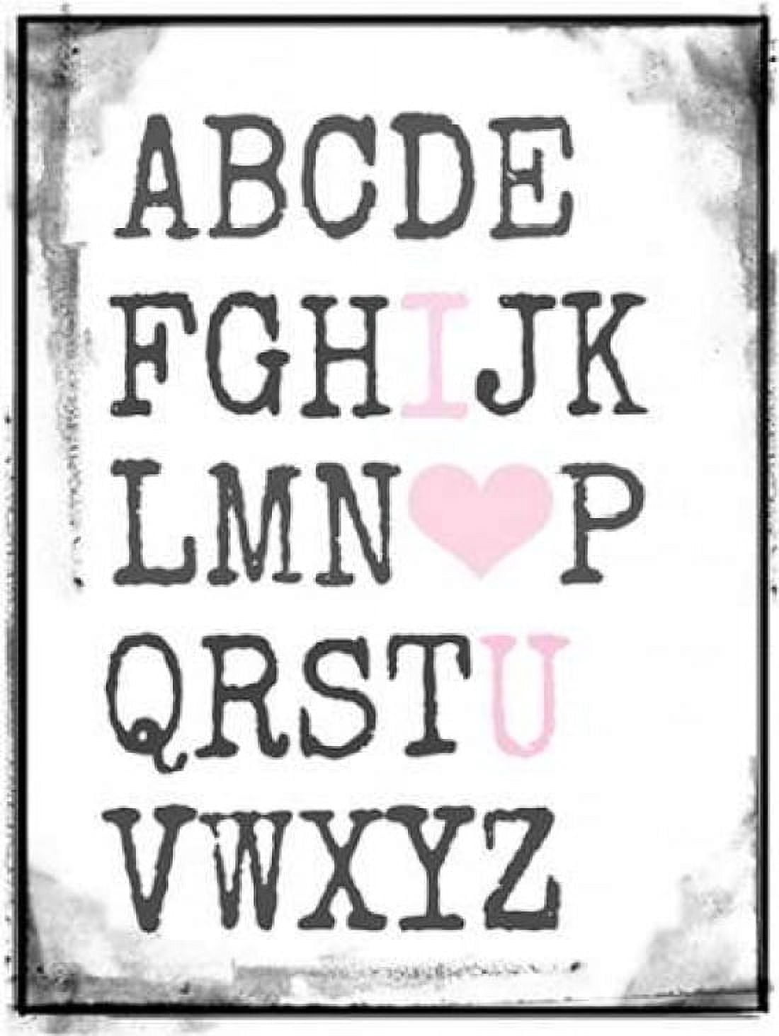 Alphabet Love Canvas Art - Vicki Dvorak (18 x 24)