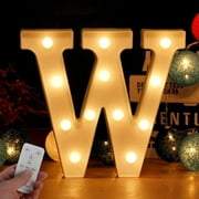 Alphabet Marquee Letters Sign LED Marquee Number Lights Sign with Timer Remote for Night Light，LED Letter Lights