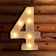 Alphabet Marquee Letters Sign LED Marquee Number Lights Sign with Timer Remote for Night Light，LED Letter Lights