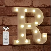 Alphabet Marquee Letters Sign LED Marquee Number Lights Sign with Timer Remote for Night Light，LED Letter Lights