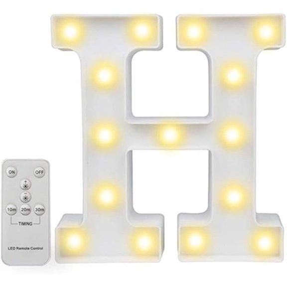 Alphabet Marquee Letters Sign LED Marquee Number Lights Sign with Timer Remote for Night Light，LED Letter Lights