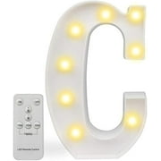 Alphabet Marquee Letters Sign LED Marquee Number Lights Sign with Timer Remote for Night Light，LED Letter Lights