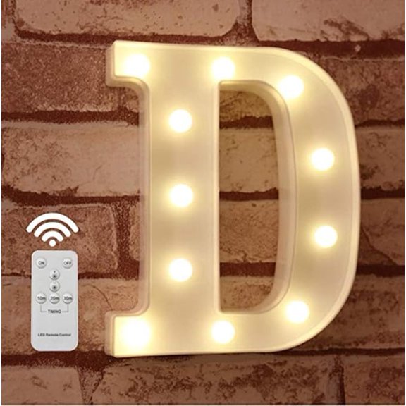 Alphabet Marquee Letters Sign LED Marquee Number Lights Sign with Timer Remote for Night Light,LED Letter Lights