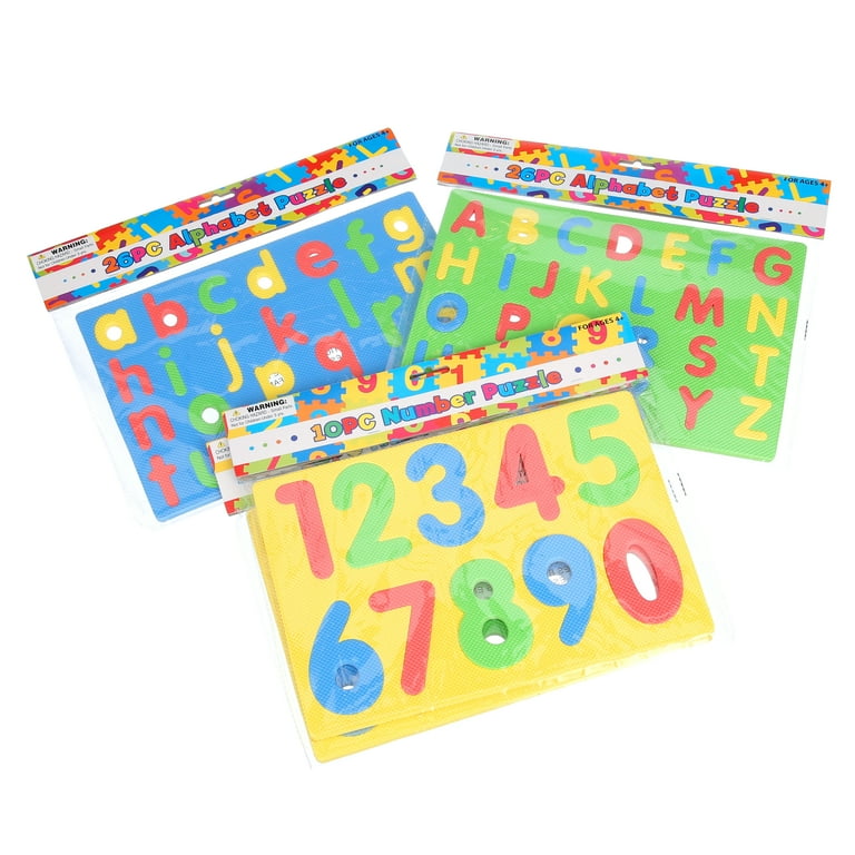 DDI Alphabet & Numbers Foam Puzzle for Preschool, Kindergarten