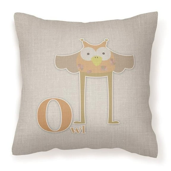 Alphabet O For Owl Fabric Decorative Pillow