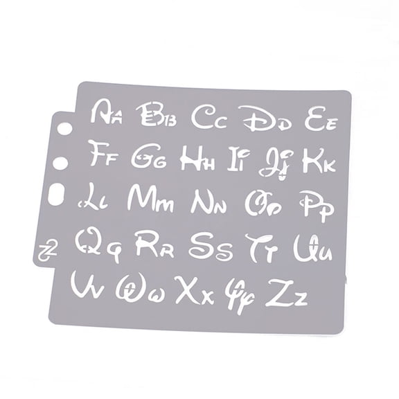 Alphabet Painting Stencil Letters Stencils Reusable Plastic Template for Home School Handmade Course Training