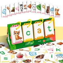 Alphabet Phonics Flash Cards Set | Sight Words Learning Flashcards | Early Reading Skill Builder | 80 Double-Sided Wipe-Clean Educational Cards | Large Font Colorful Vocabulary | Preschool Literacy