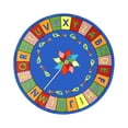 thumbnail image 1 of Alphabet Pinwheel 13'2" Round Area Rug In Color Multi, 1 of 2