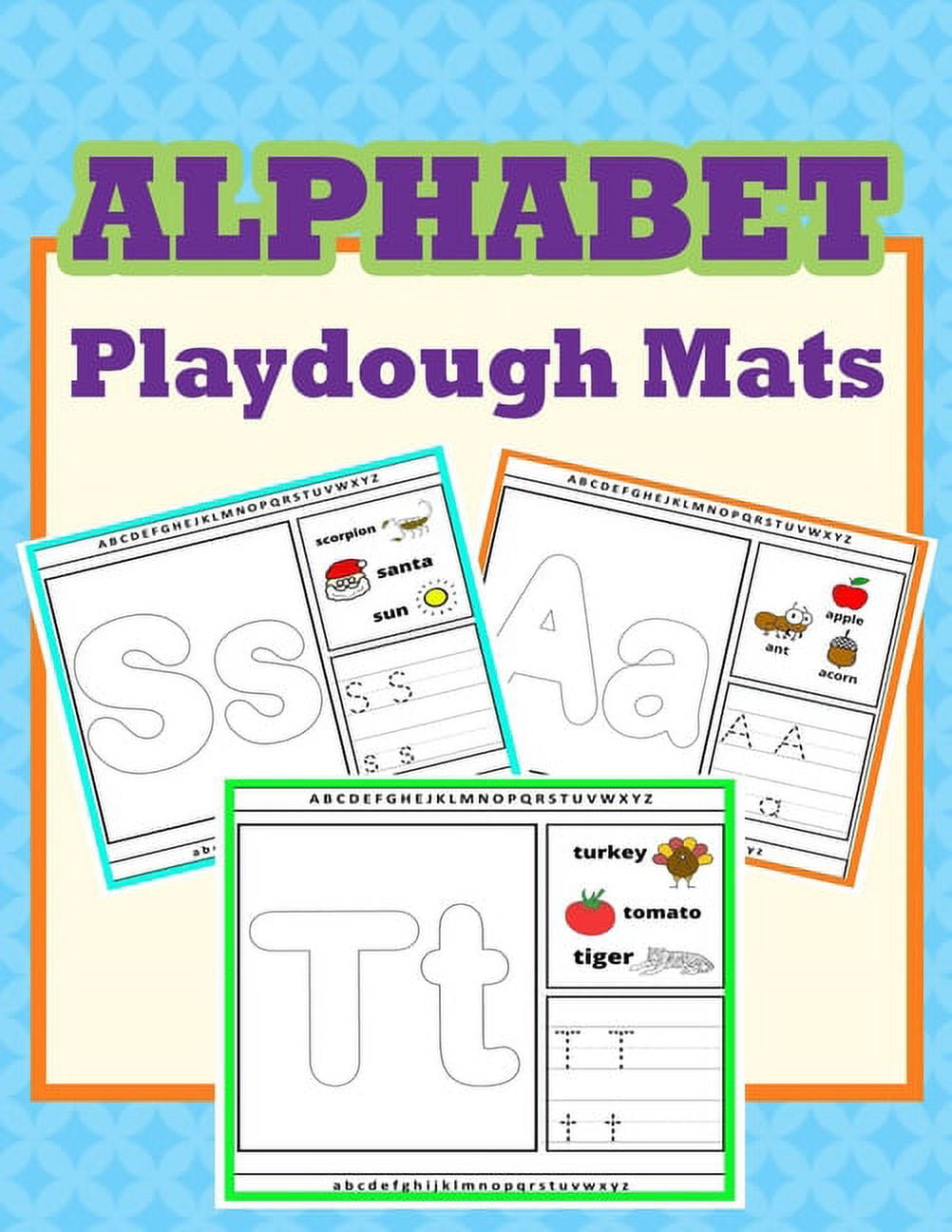 Alphabet Play Dough Mats - Homeschooling 4 Him