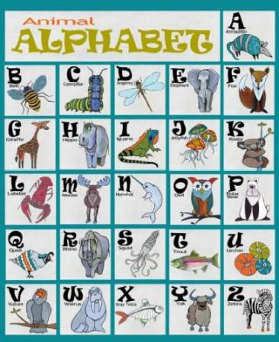 Alphabet Poster Canvas Art - Shanni Welsh (20 x 24)
