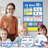Alphabet Preschool Learning Pocket Chart, Letter Recognition Tool, Suitable For Family