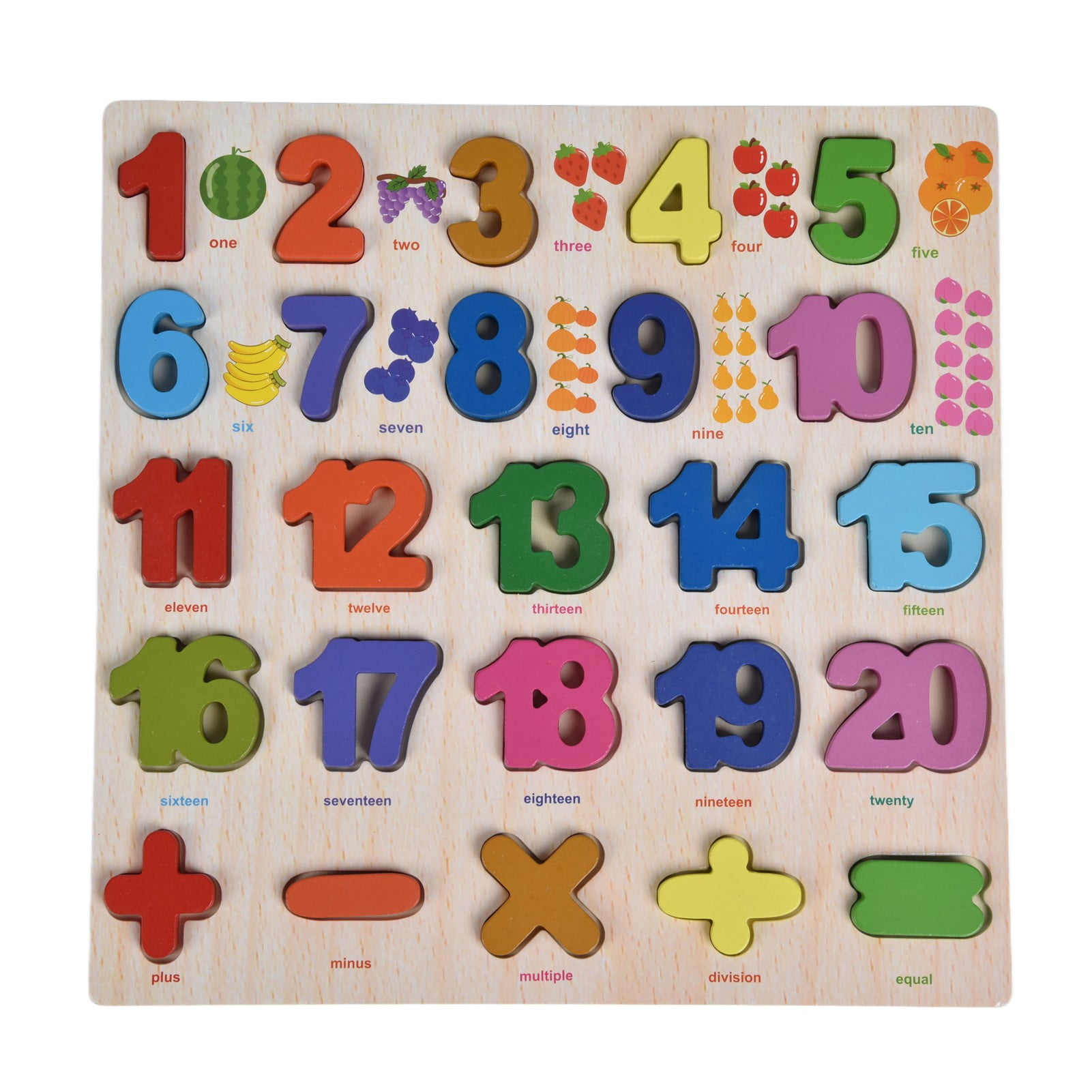 Alphabet Puzzle, Recognize Colors Interesting Wood Colorful Cartoon