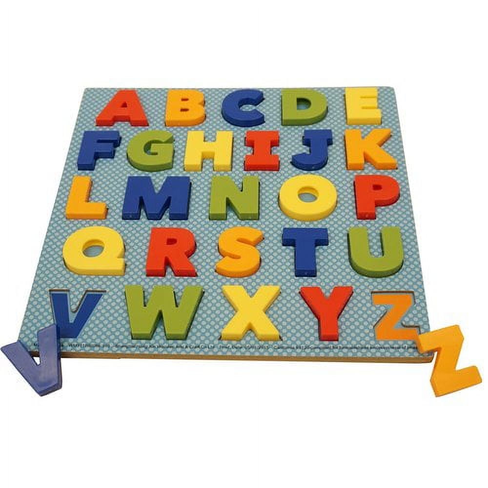 Generic Alphabet Puzzle 3D MDF Plastic Large Pieces Kids Preschool